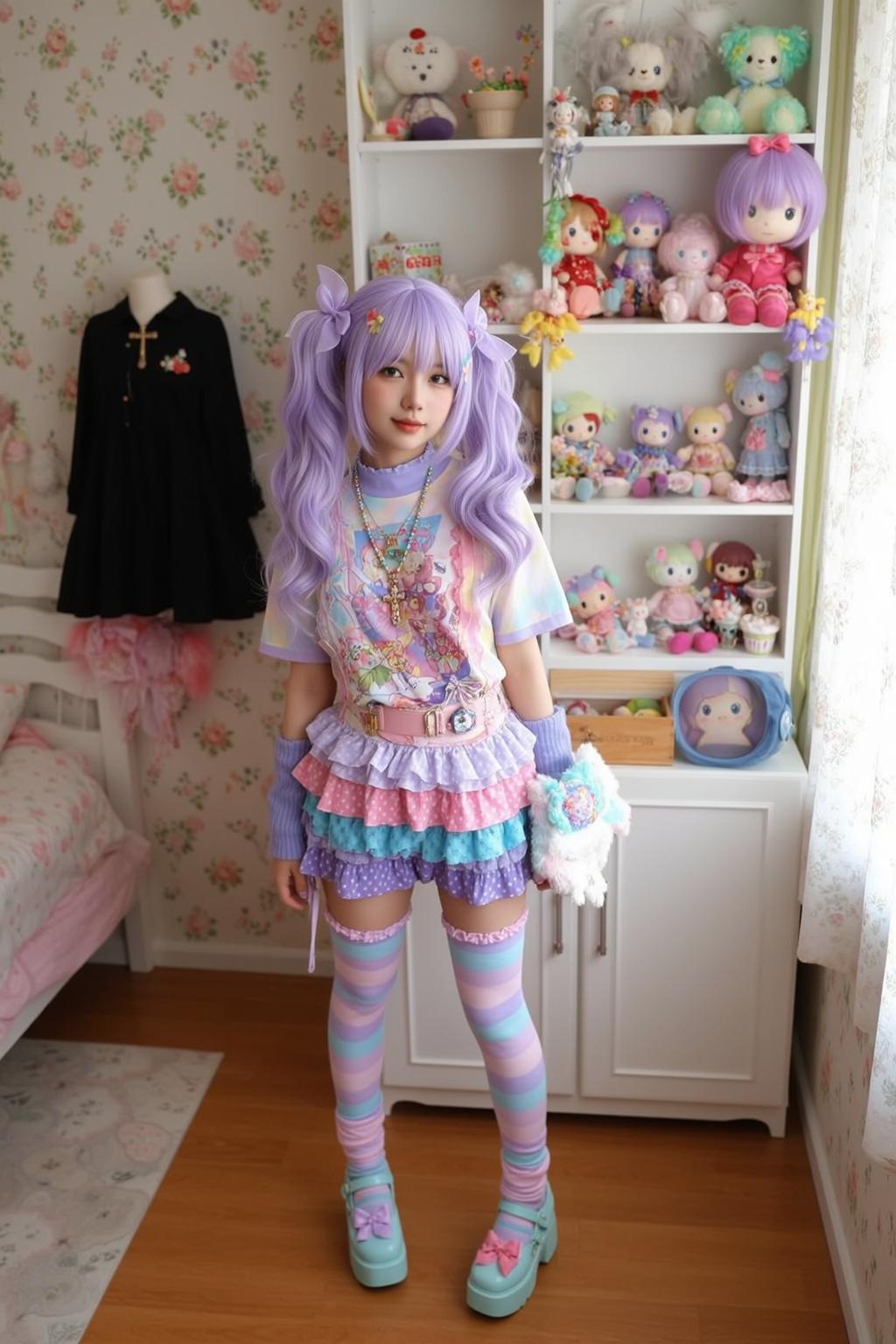 Pastel Purple Pigtails Bedroom