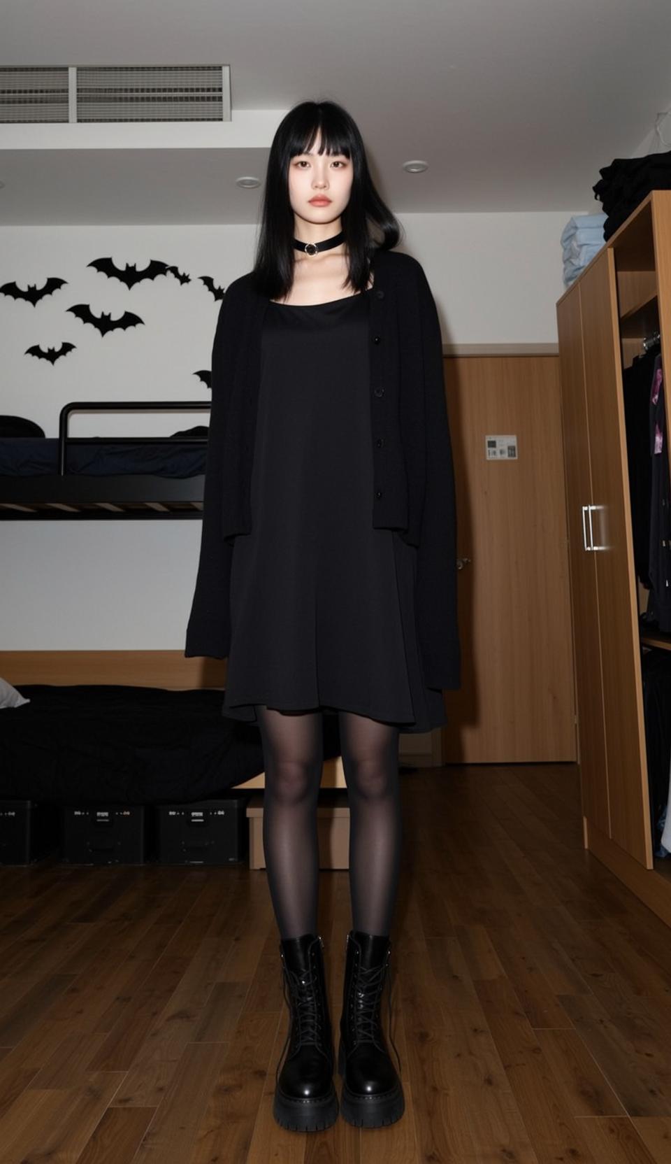 Bedroom Dress Portrait