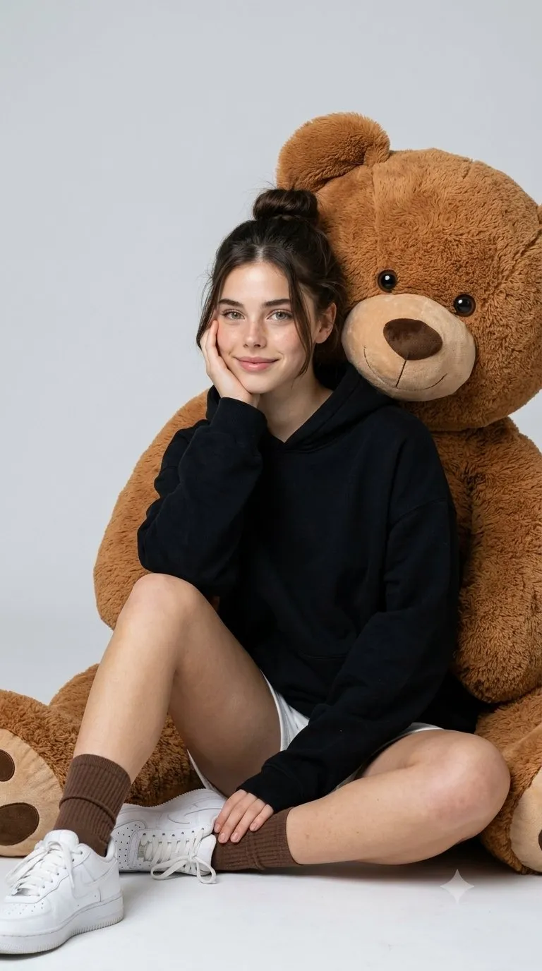 Giant Teddy Bear Studio Backdrop