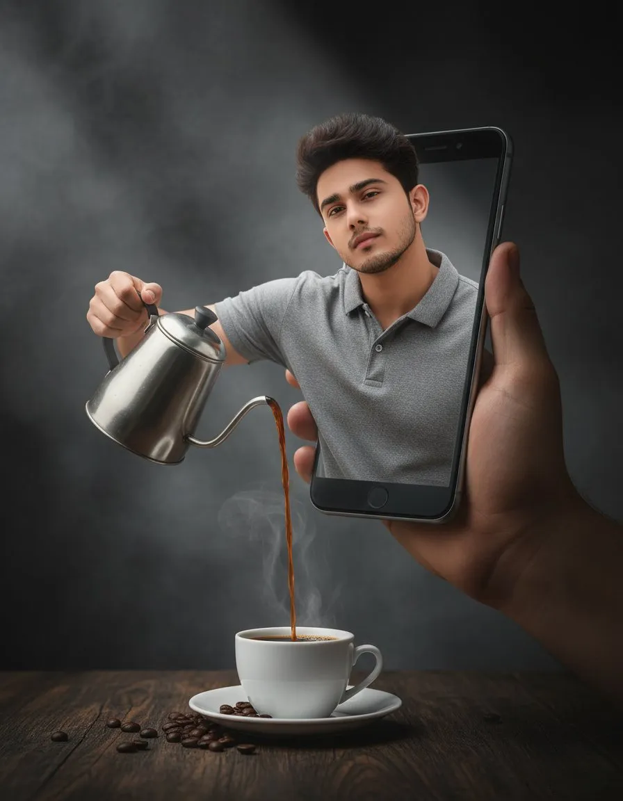 Pouring Creativity: Coffee Surrealism Unleashed