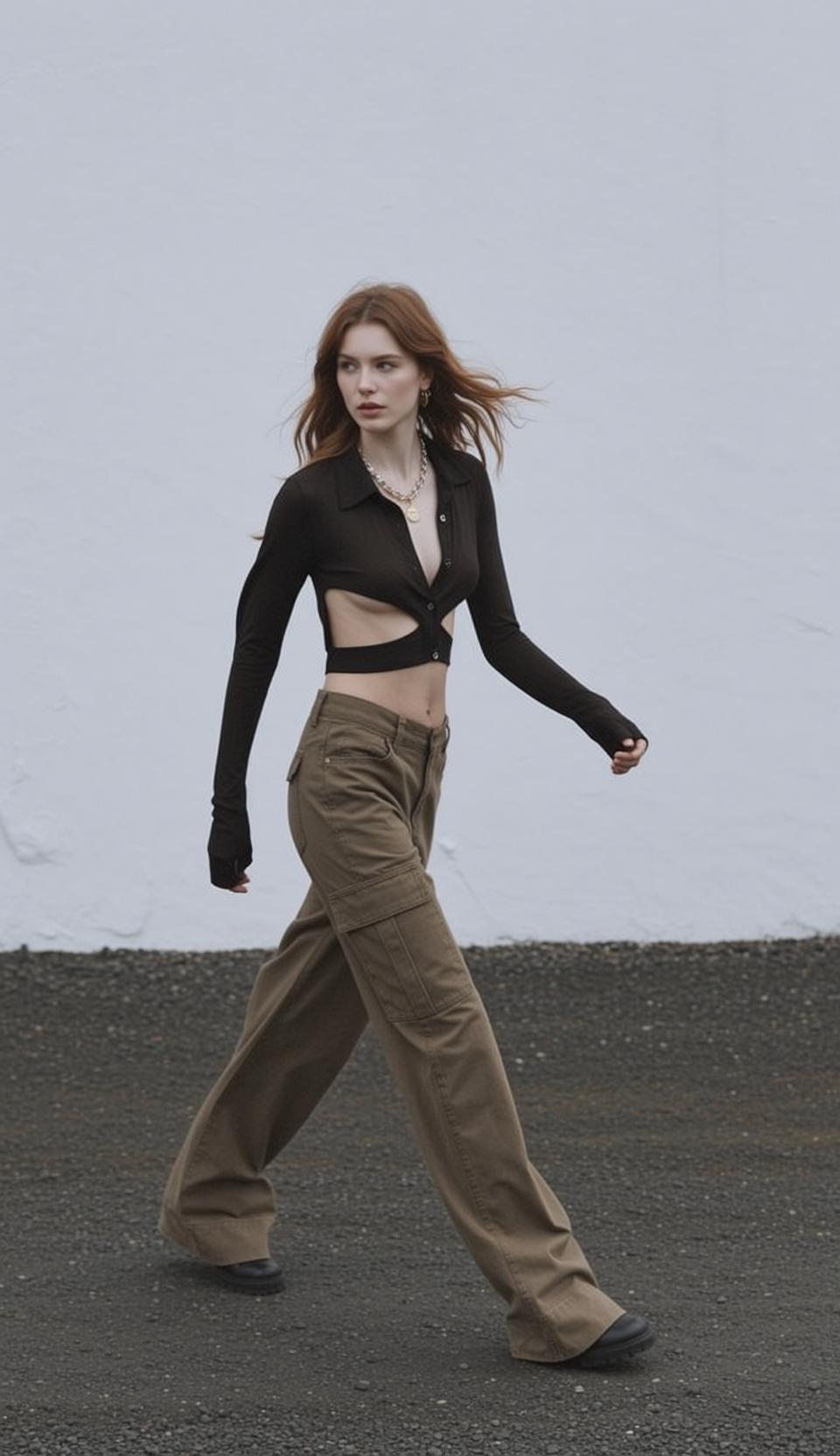 Acubi Young Long Wavy Auburn Hair Fair