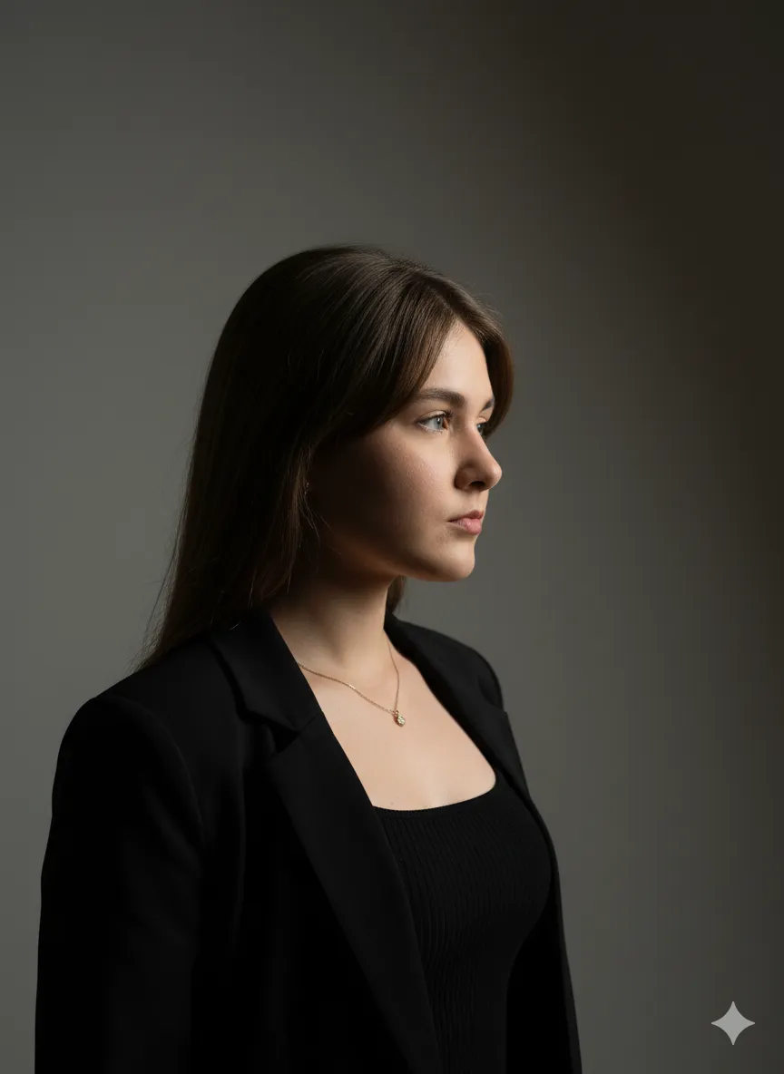 Necklace In Styled Portrait