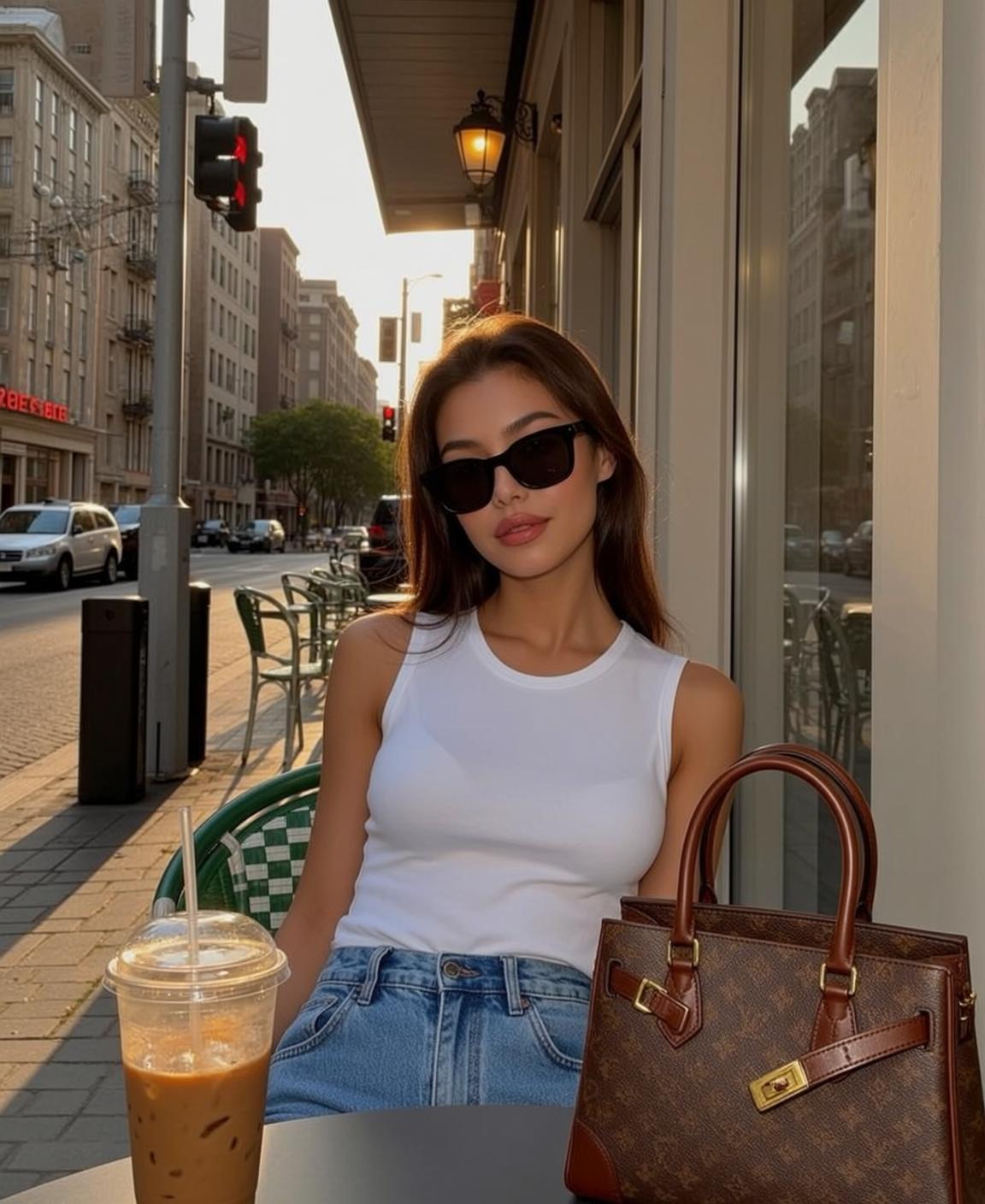 White Tank Monogram Handbag