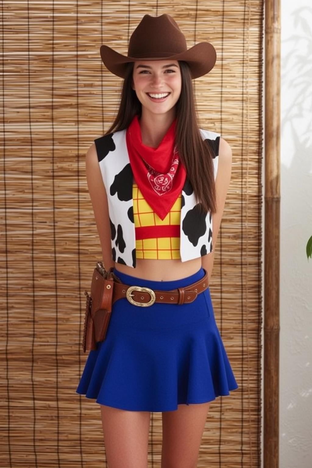 Playful Cowboy Costume Portrait
