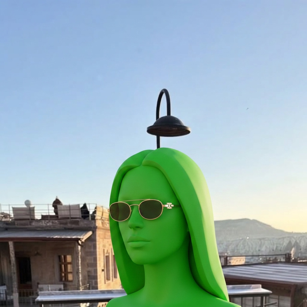 Template for Sunglasses On A Rooftop Portrait