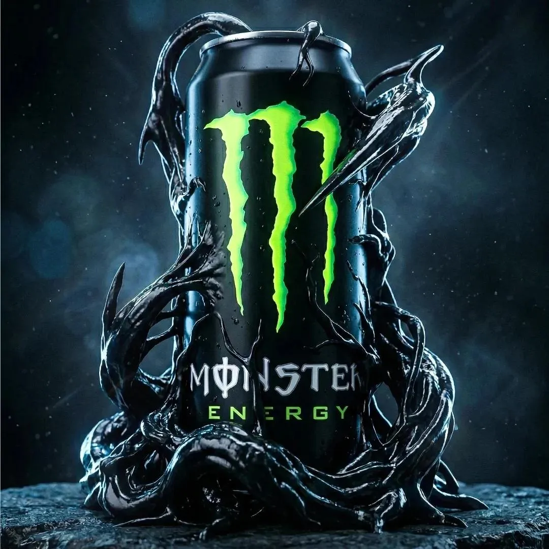 Monster Energy Can With Venom Symbiote Liquid