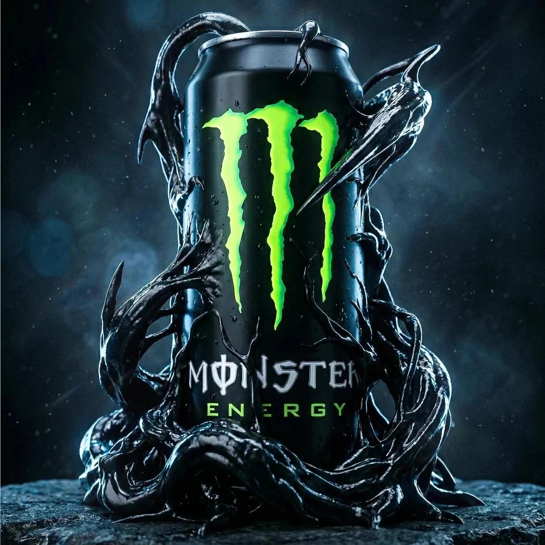 Monster Energy Can With Venom Symbiote Liquid