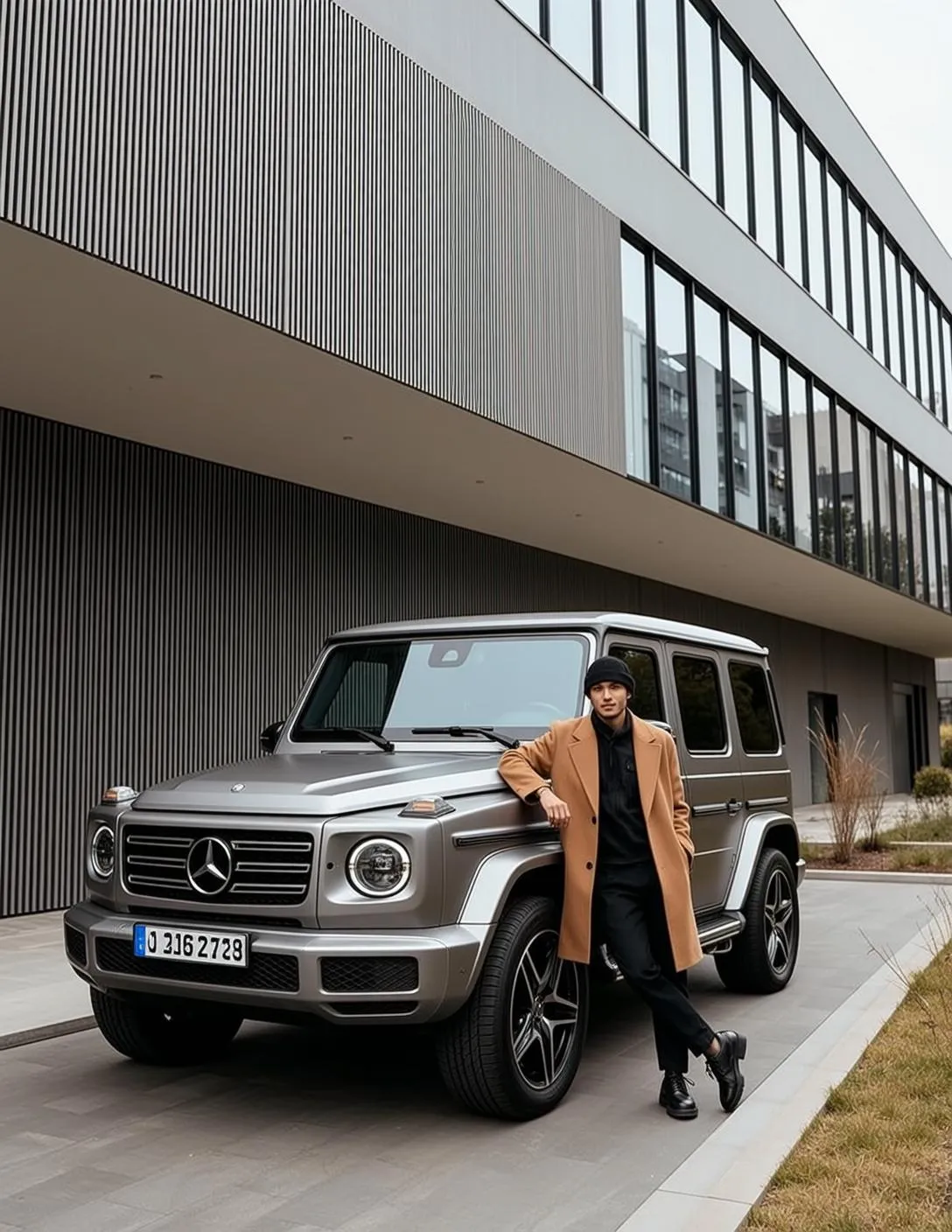 Tan Overcoat Luxury Truck Look