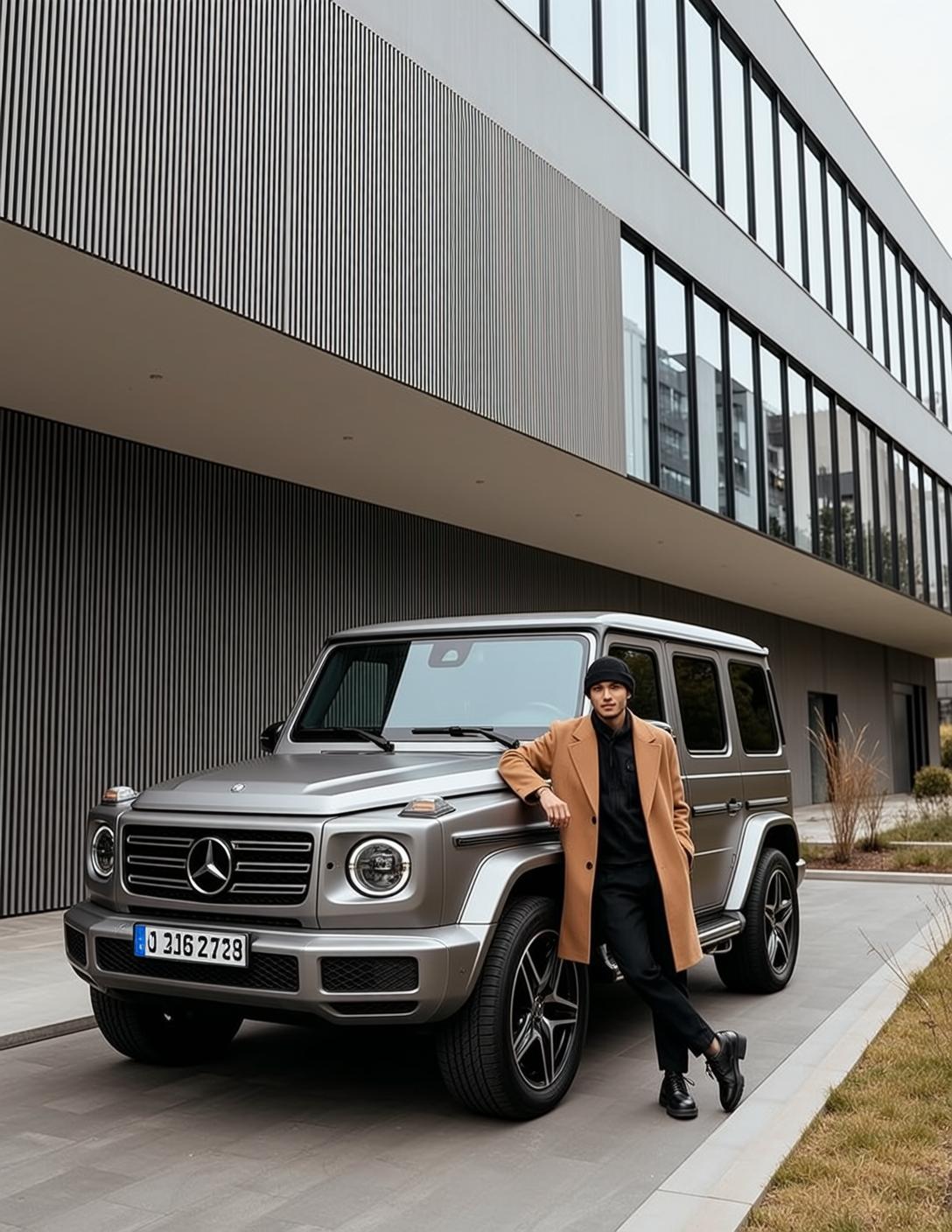 Tan Overcoat Luxury Truck Look
