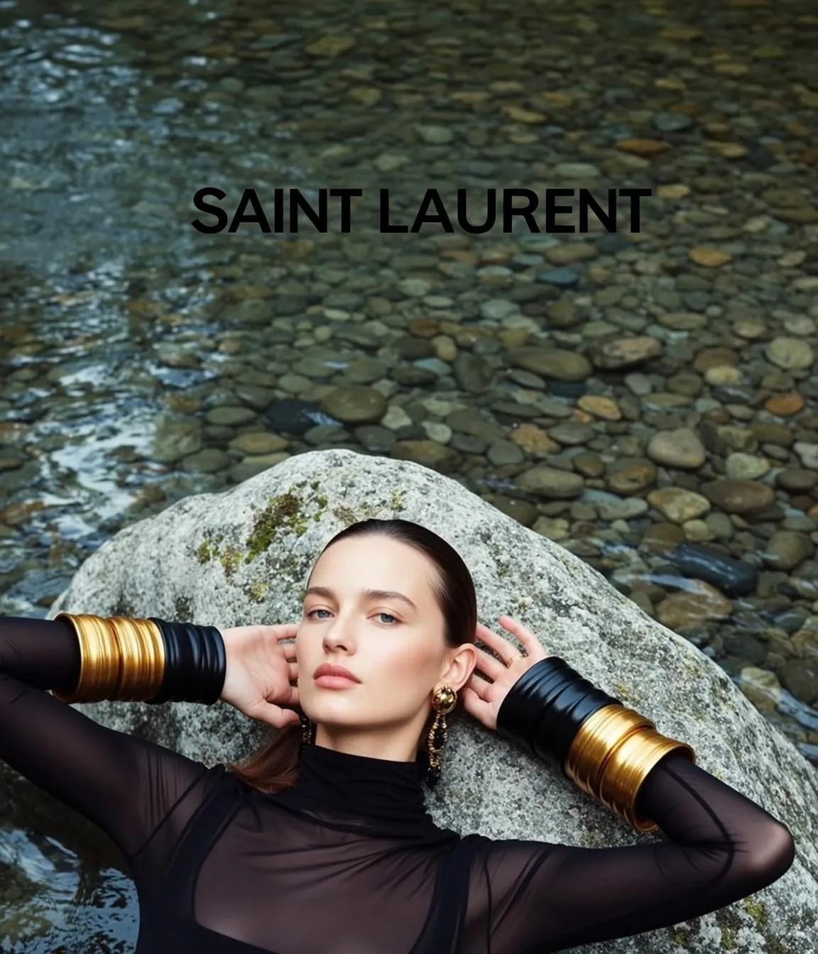 Earrings In Turtleneck Portrait