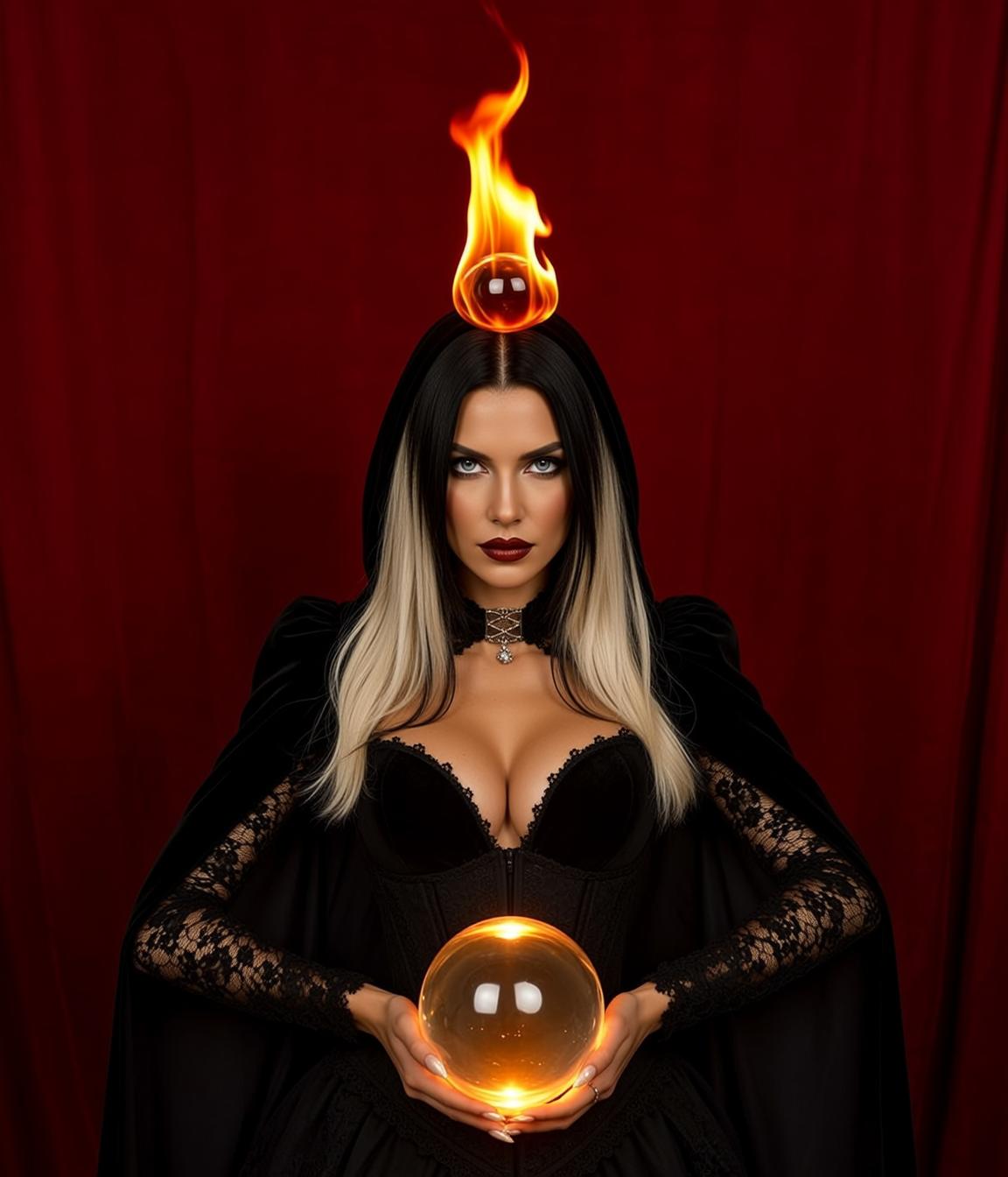 Crystal Ball Gothic Portrait