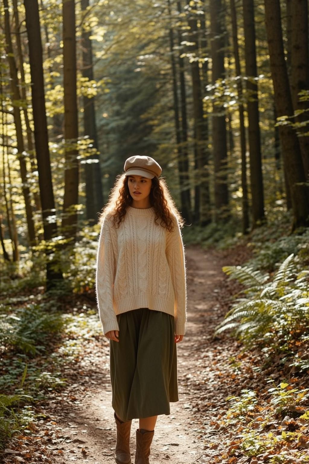 Autumn Young Long Curly Auburn Fair Cream