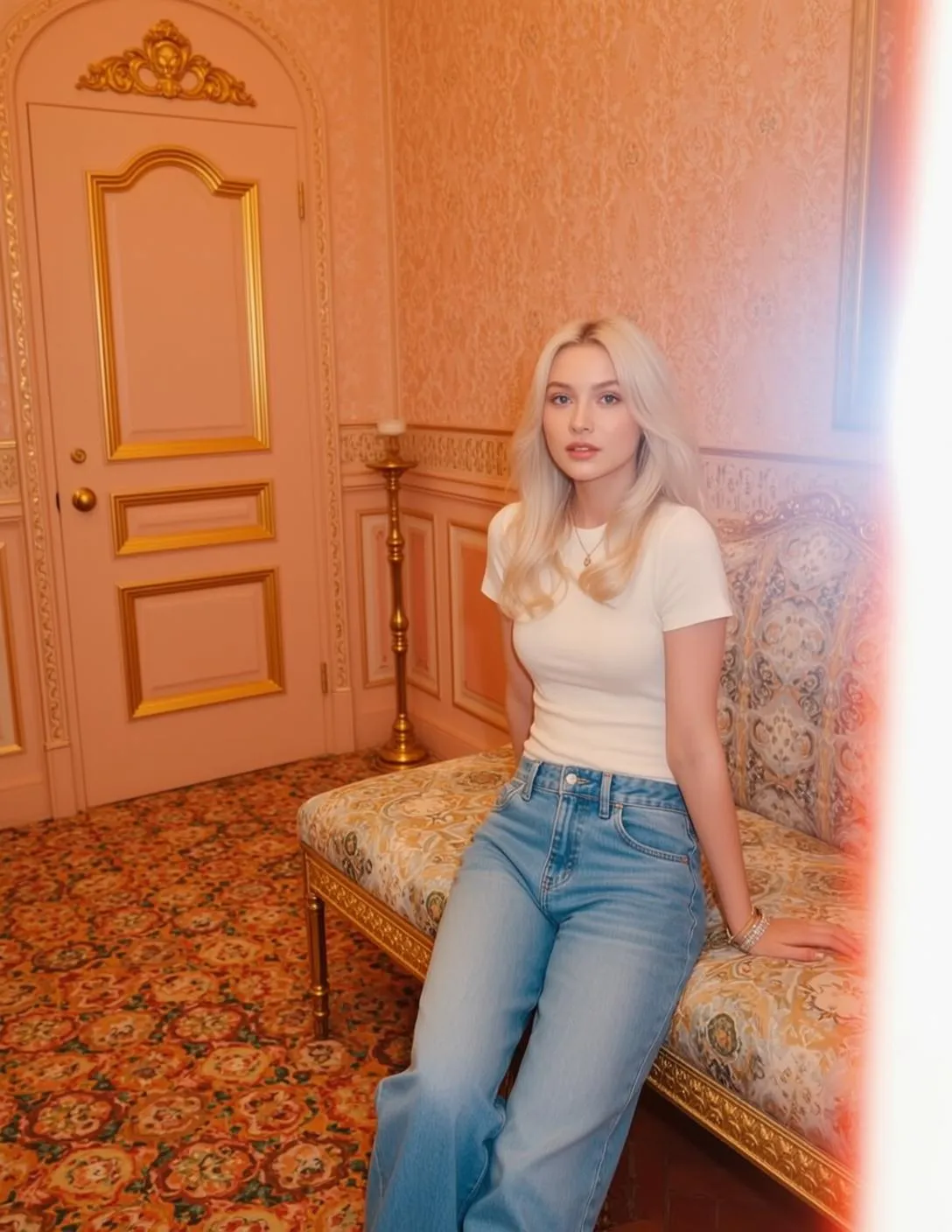 Necklace In Room Portrait