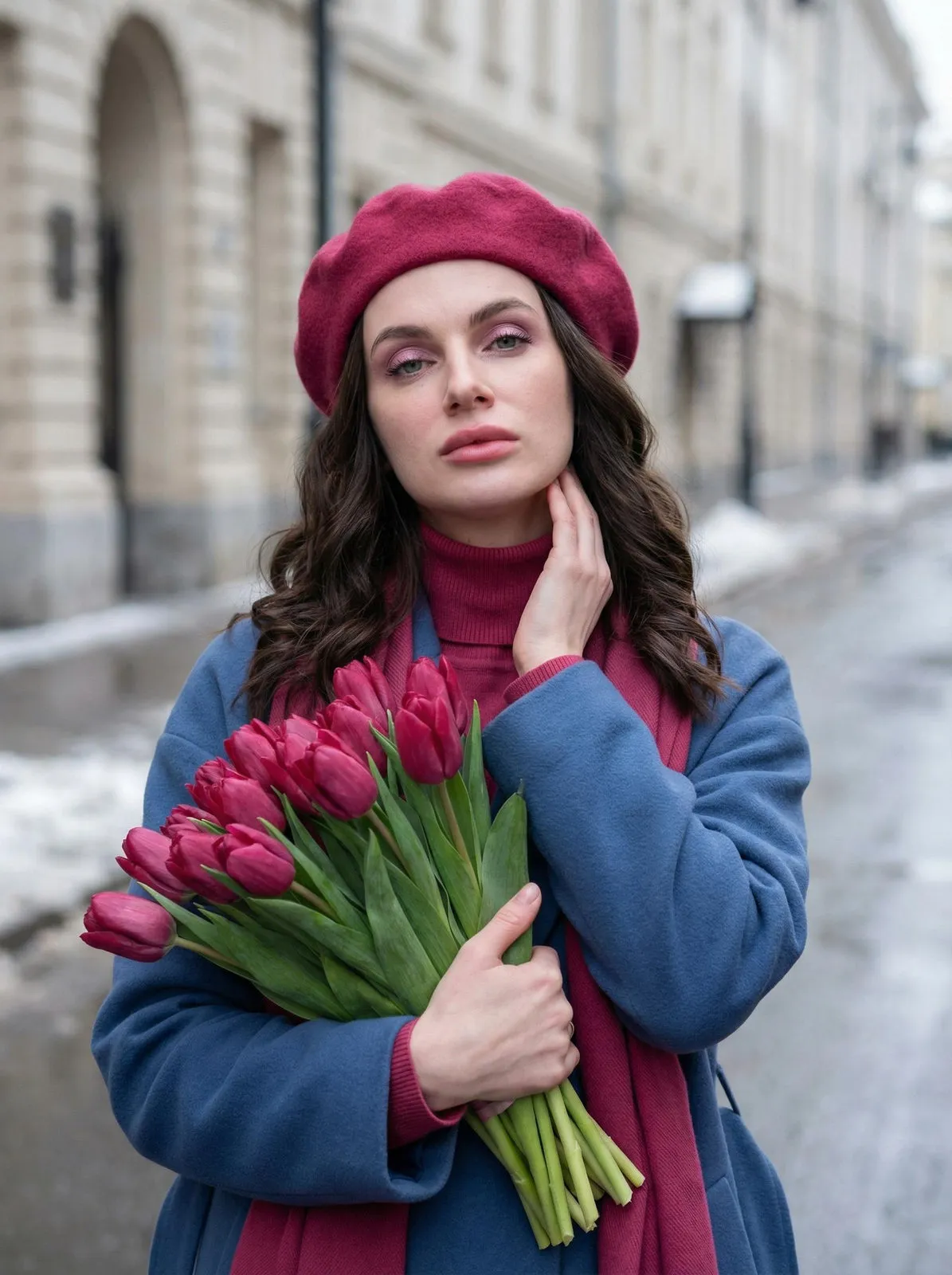 Makeup In Street Portrait