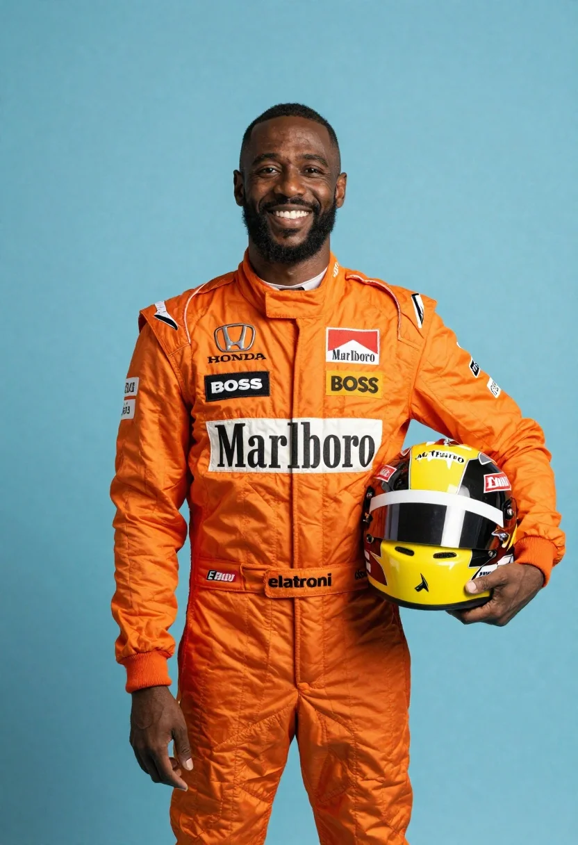 Studio Portrait Smiling Black Man With Short Hair And Beard reference photo