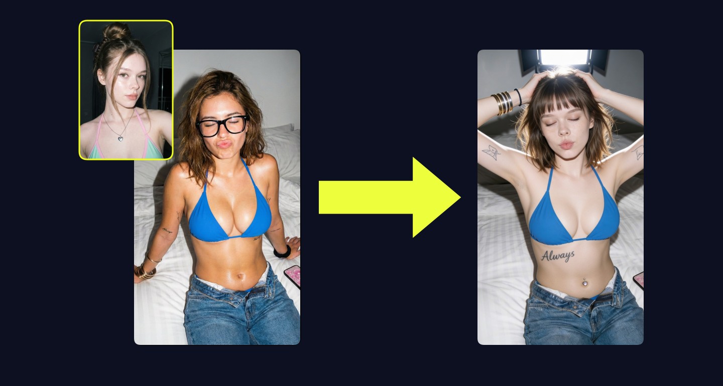 Mila remix walkthrough for Candid Bathing Suit in Bed