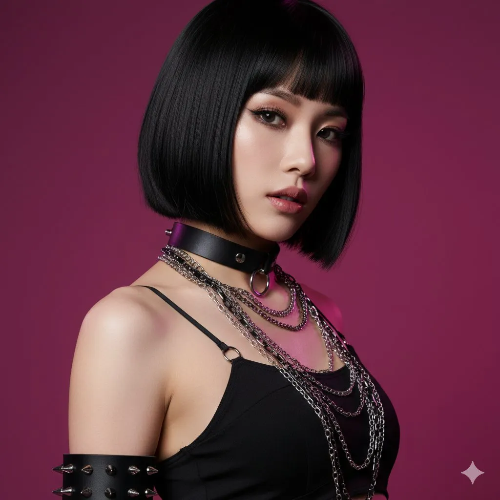 Makeup And Necklace In Studio Portrait