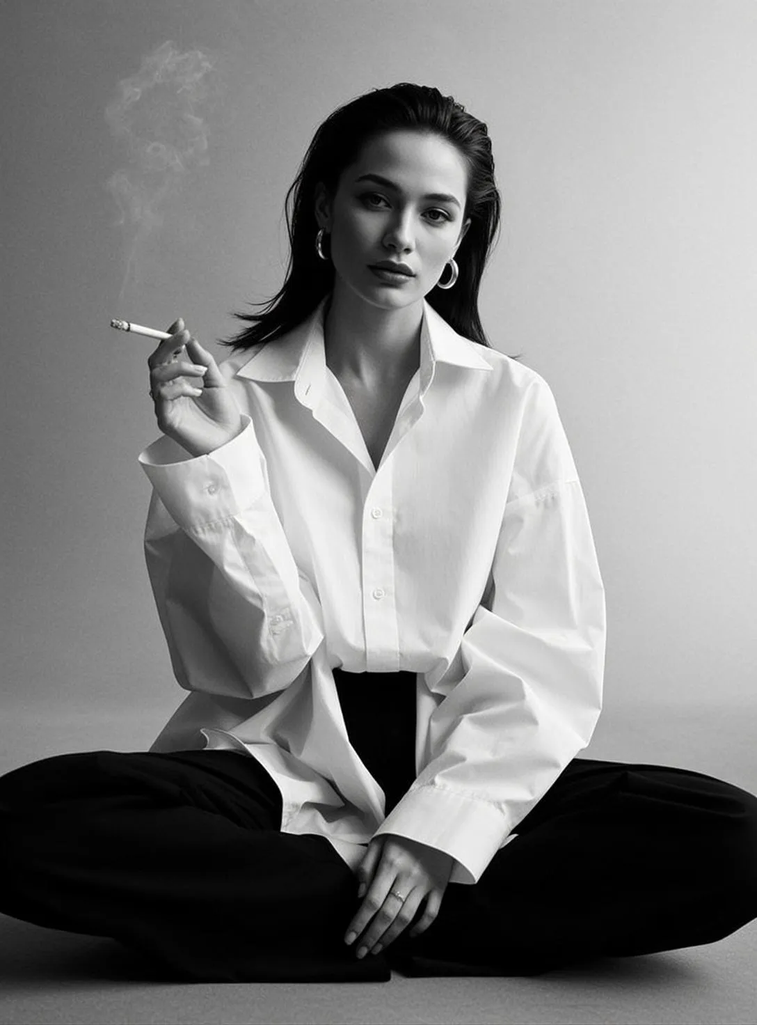 Earrings With White Shirt