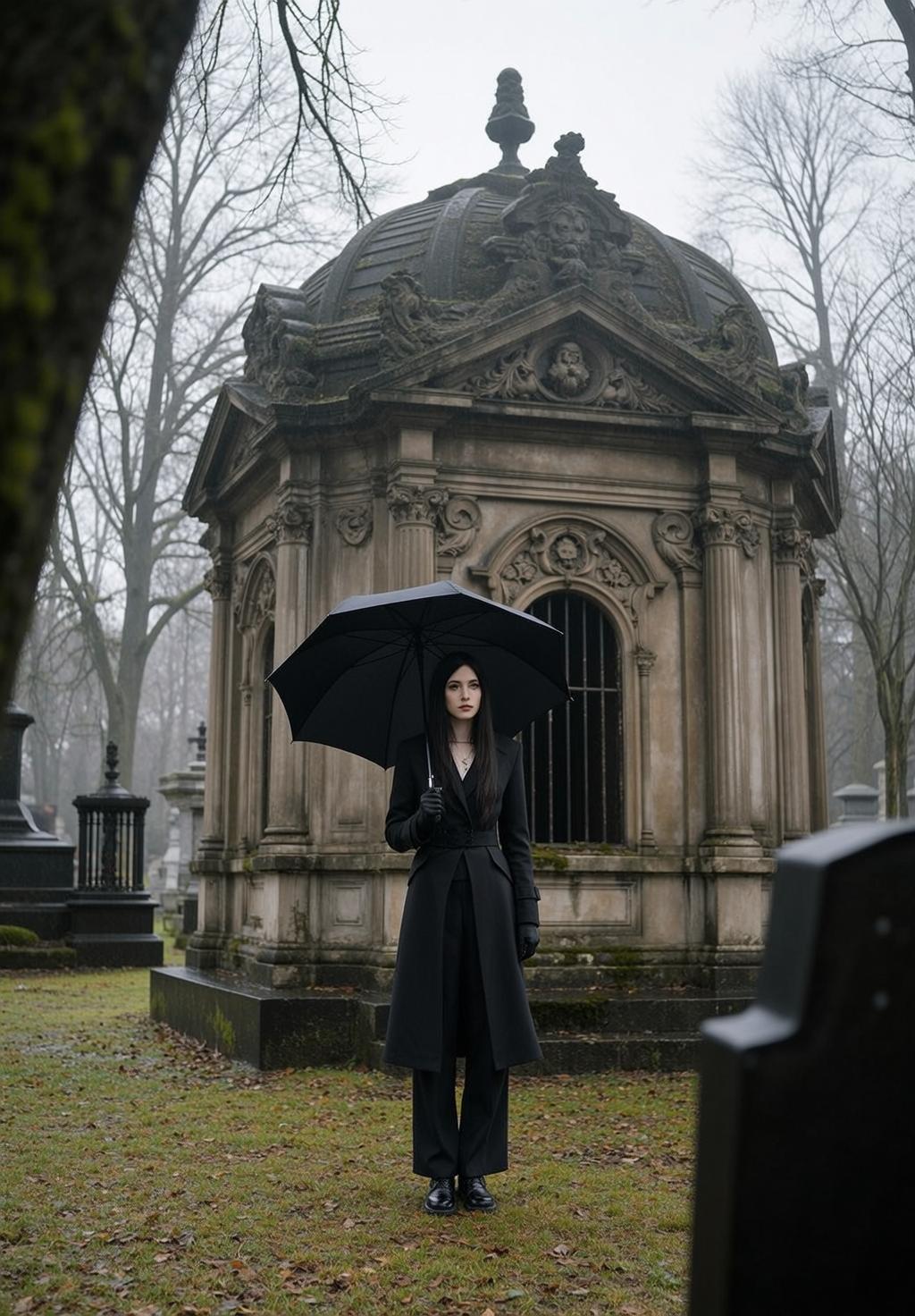 Umbrella Coat Portrait