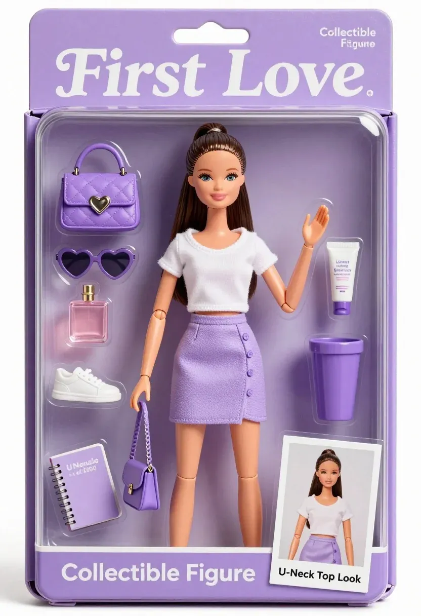 Collectible Figure Doll Displayed Inside Clear Plastic Packaging Box With