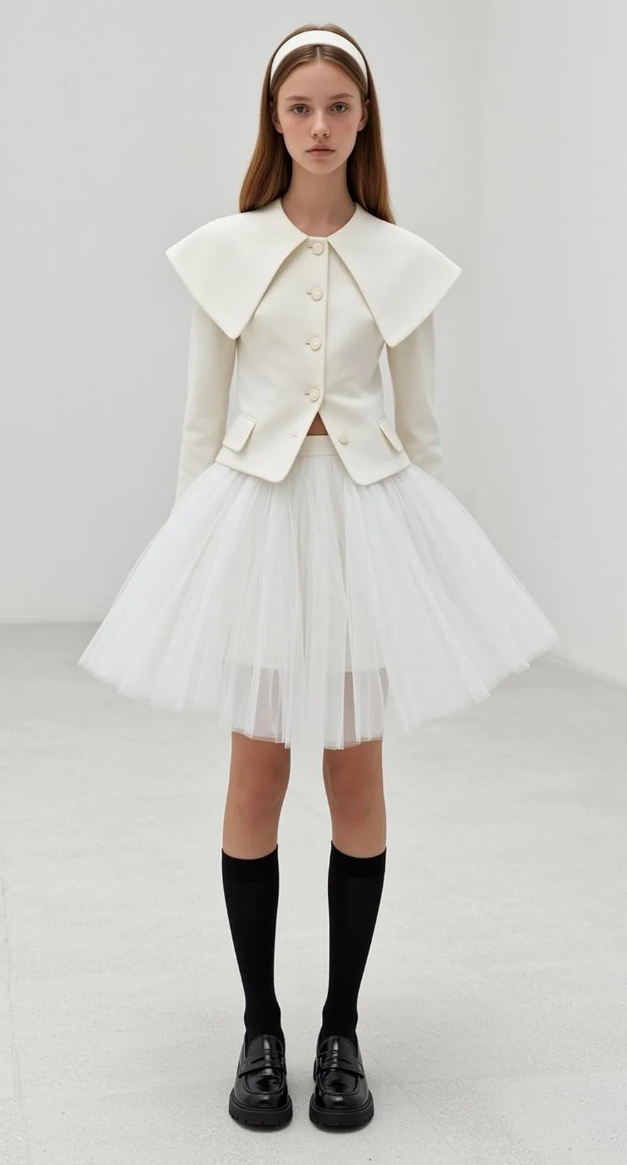 White Tulle Skirt Studio