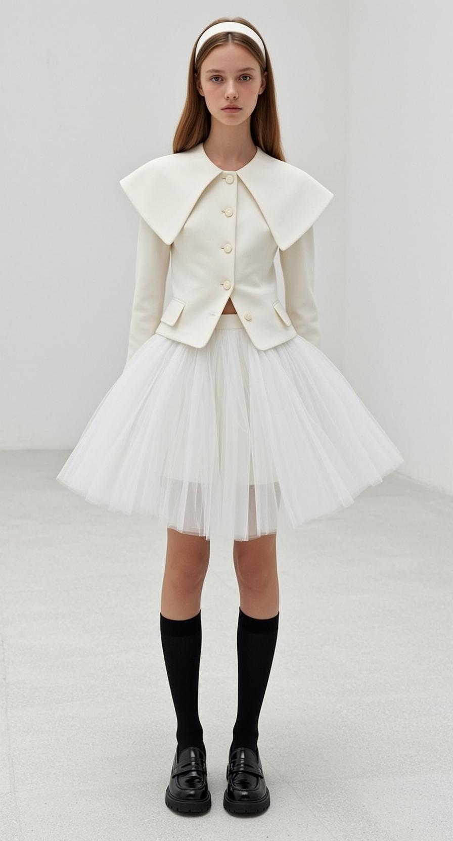 White Tulle Skirt Studio