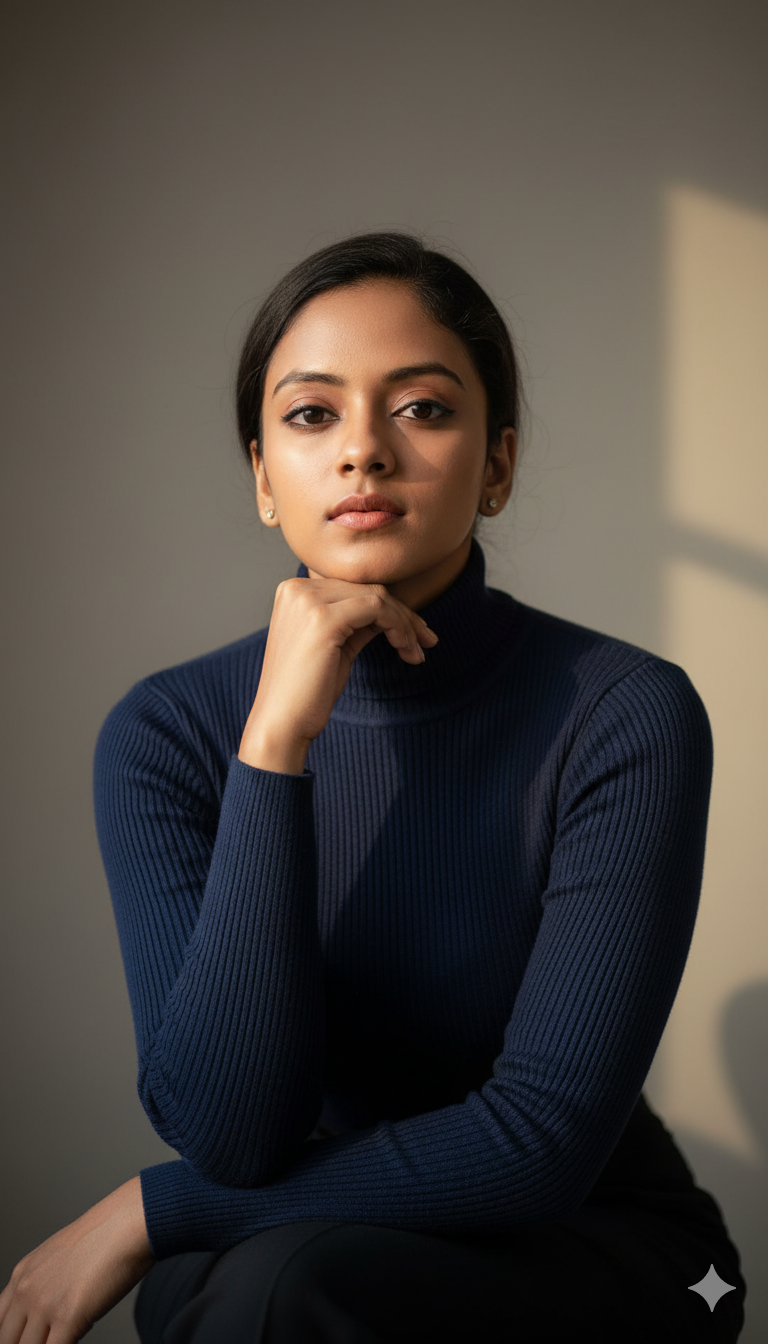 Elegant Portrait Of A Confident Young Woman