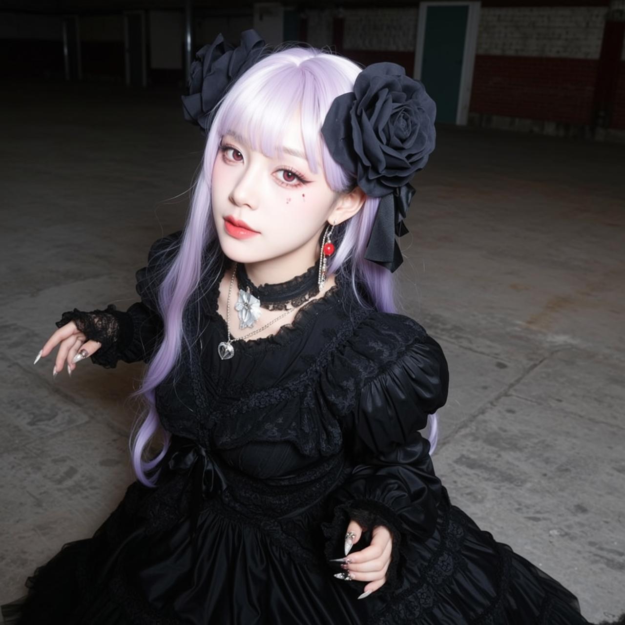 Pastel Purple Gothic Dress