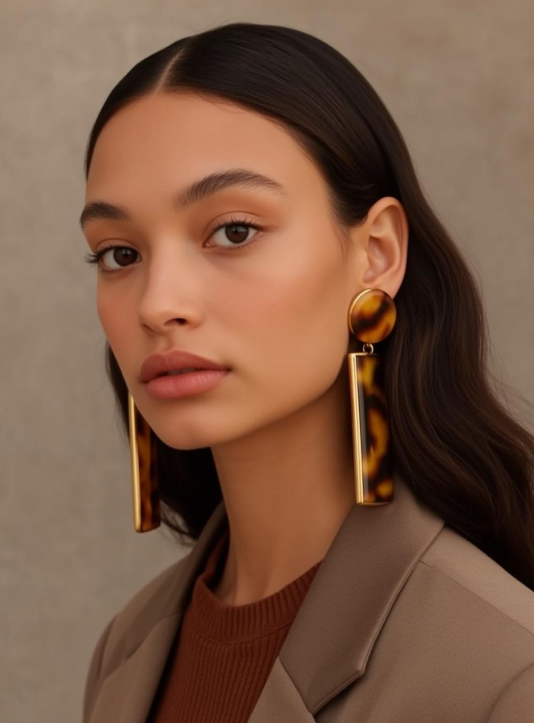 Taupe Blazer Studio Portrait