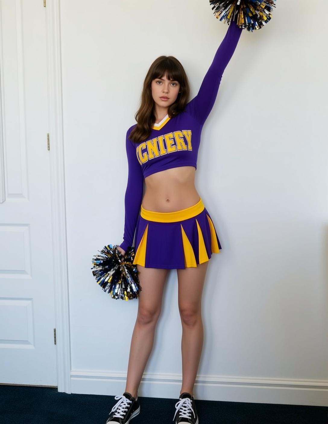 90s Young Brown Shoulder-length Bangs Fair Purple