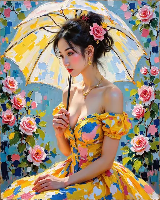 Vibrant Garden Portrait
