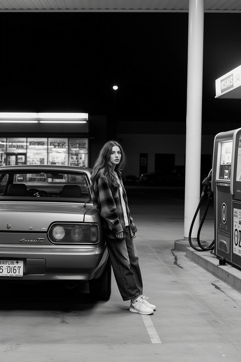 Car Car Lean Portrait