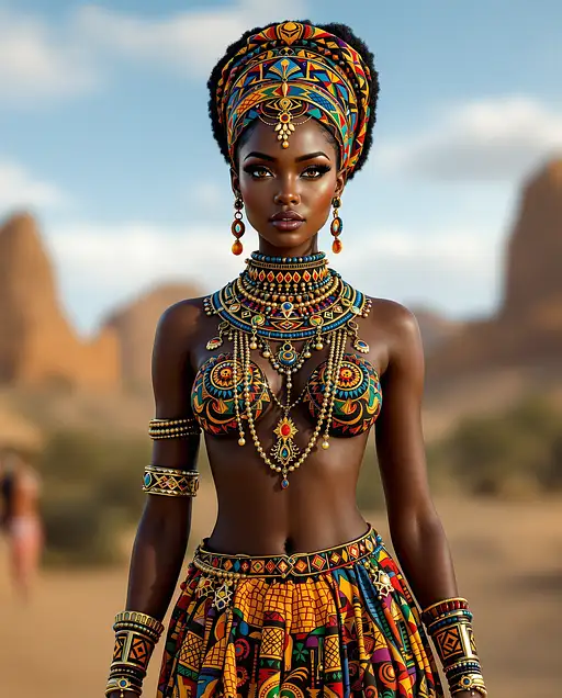 Ultra Realistic African Queen