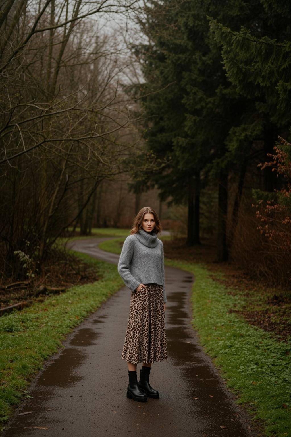 Leopard Skirt Forest Path