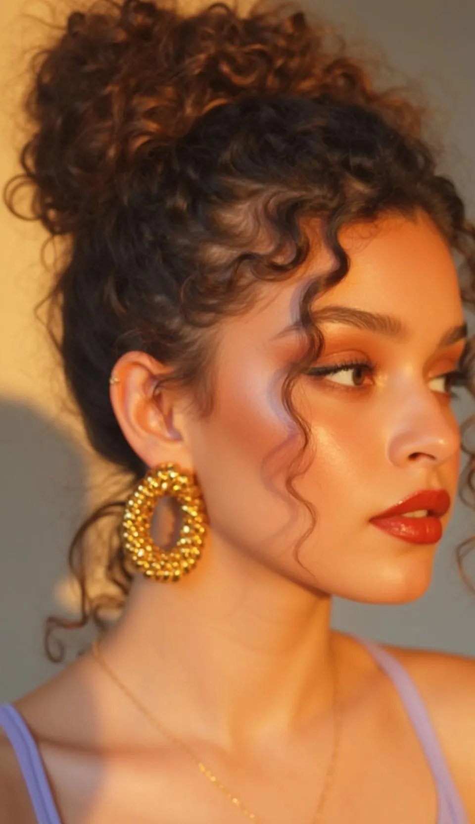 Earrings And Necklace In The Studio