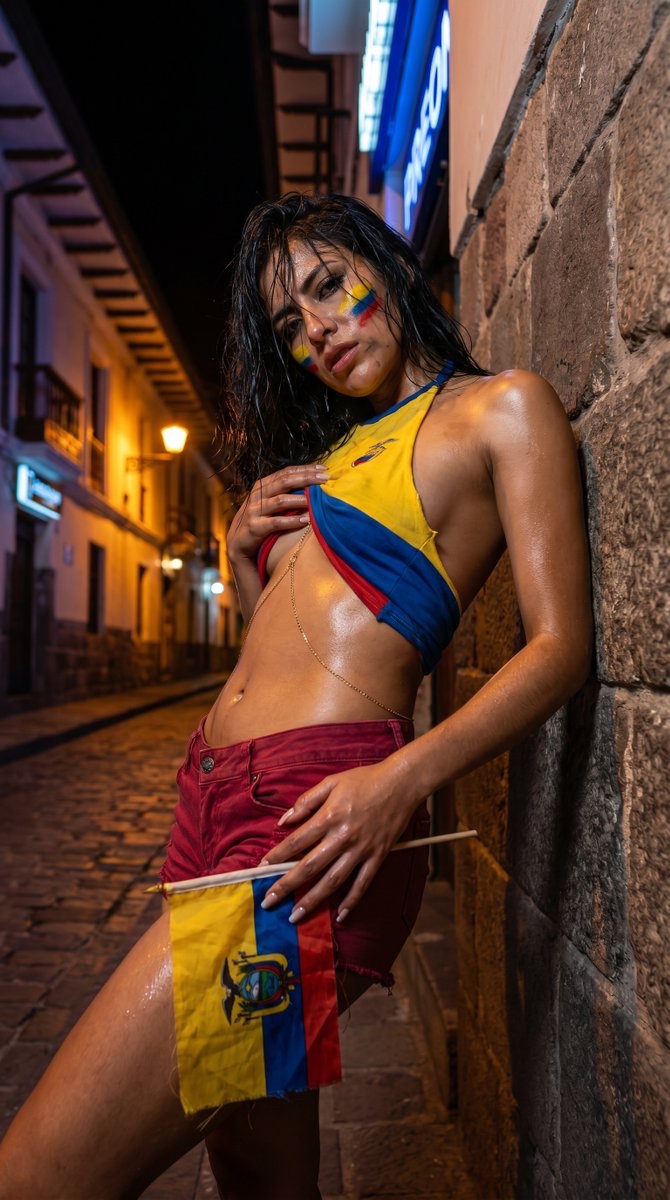 Ecuadorian Rebellion Low Angle Arched Back Red Shorts