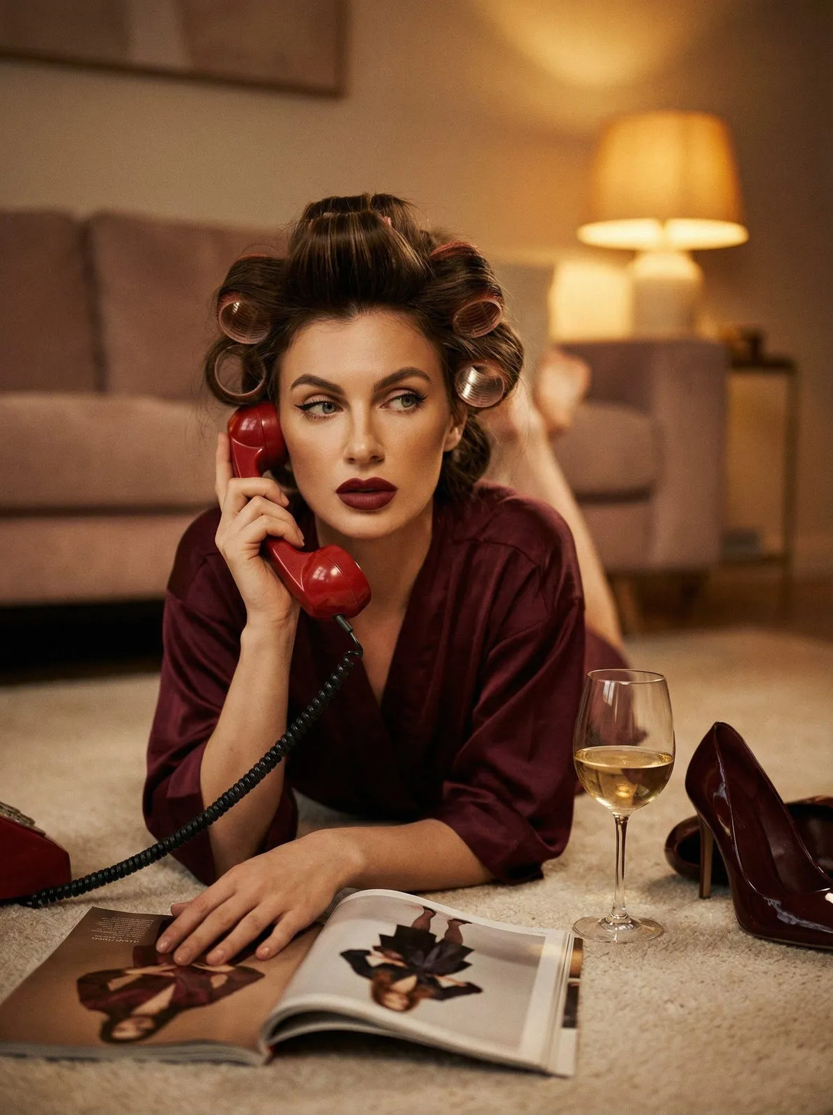 Makeup In Living Room Portrait