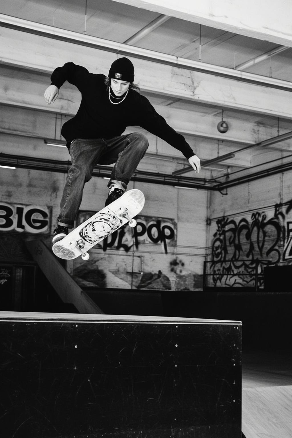 Indoor Skatepark Beanie Jump