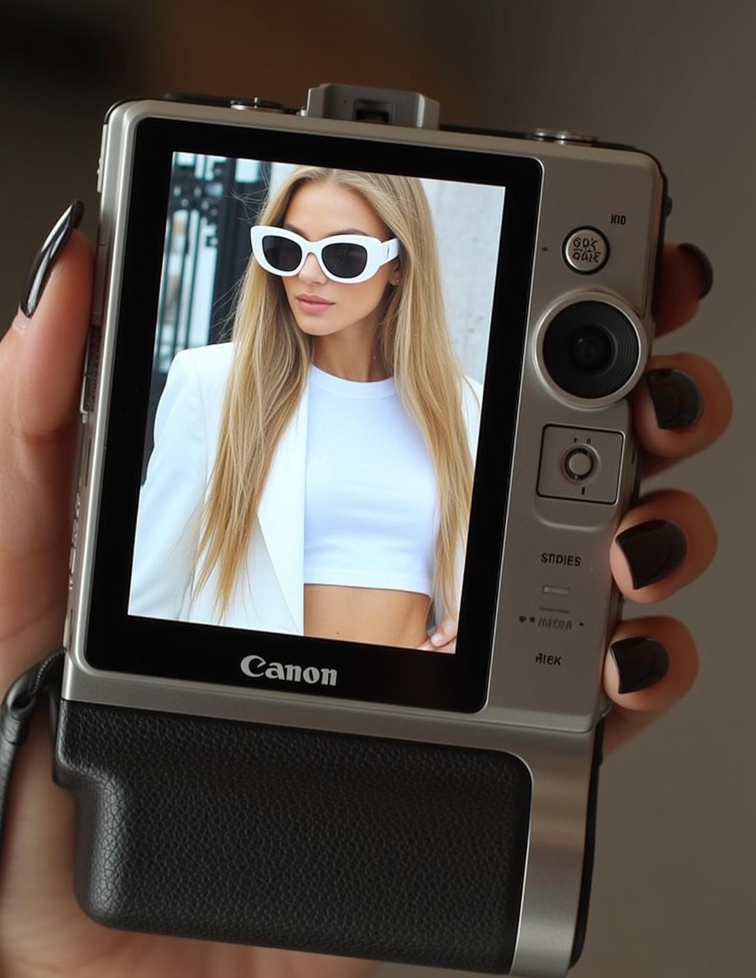 Digital Camera Screen Closeup