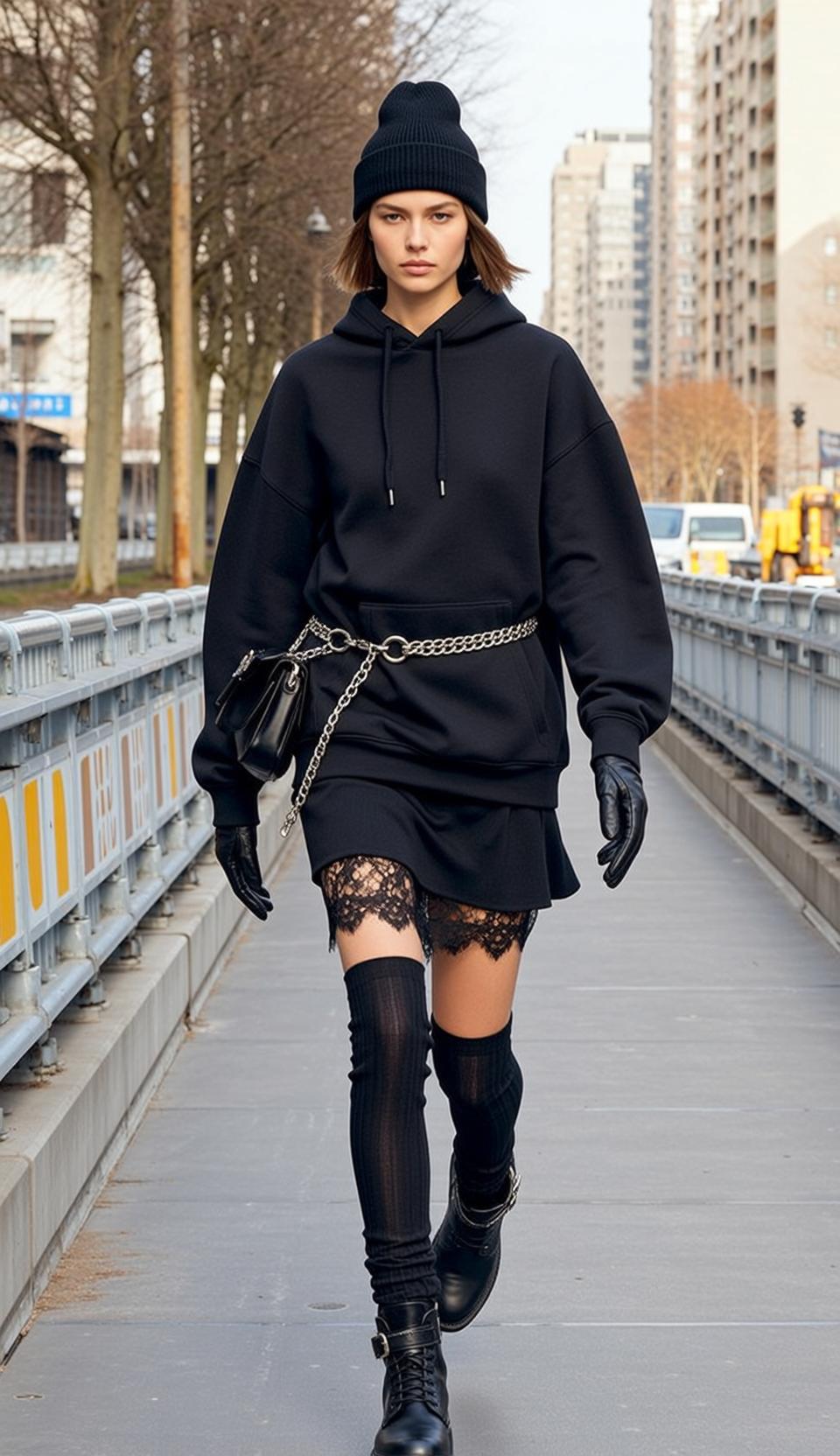 Fashion Week Young Short Brown Hair Fair