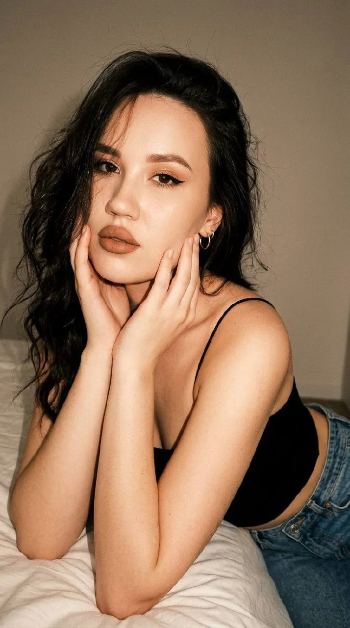 Earrings In Bedroom Portrait