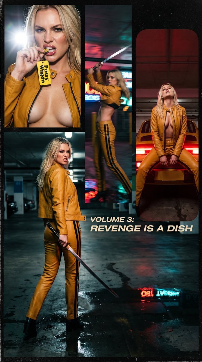 Yellow Leather Jacket Cinematic Action Parking Garage Scene