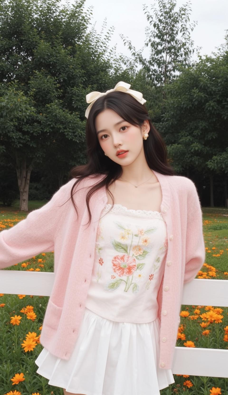 Acubi Young East Asian Long Dark Wavy