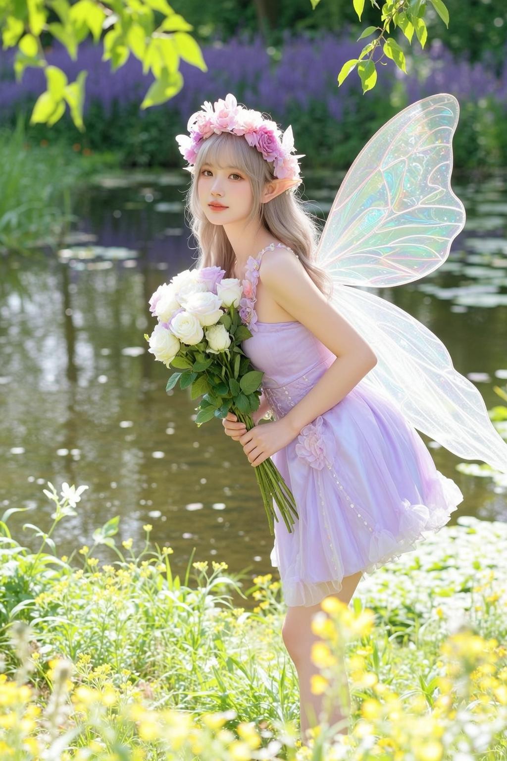 Fairycore Young Light Blonde Straight Bangs Fair