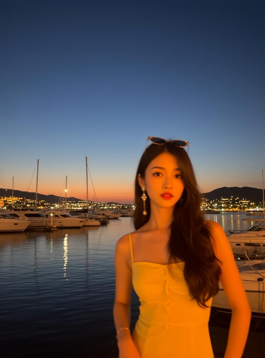 Yellow Dress Twilight Street