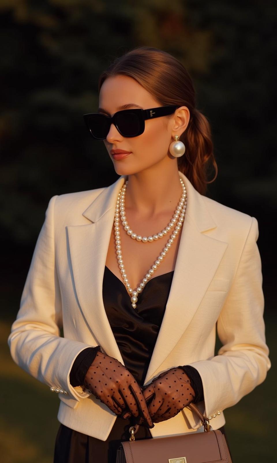 Luxury Brown Pulled Back Ponytail Fair Black