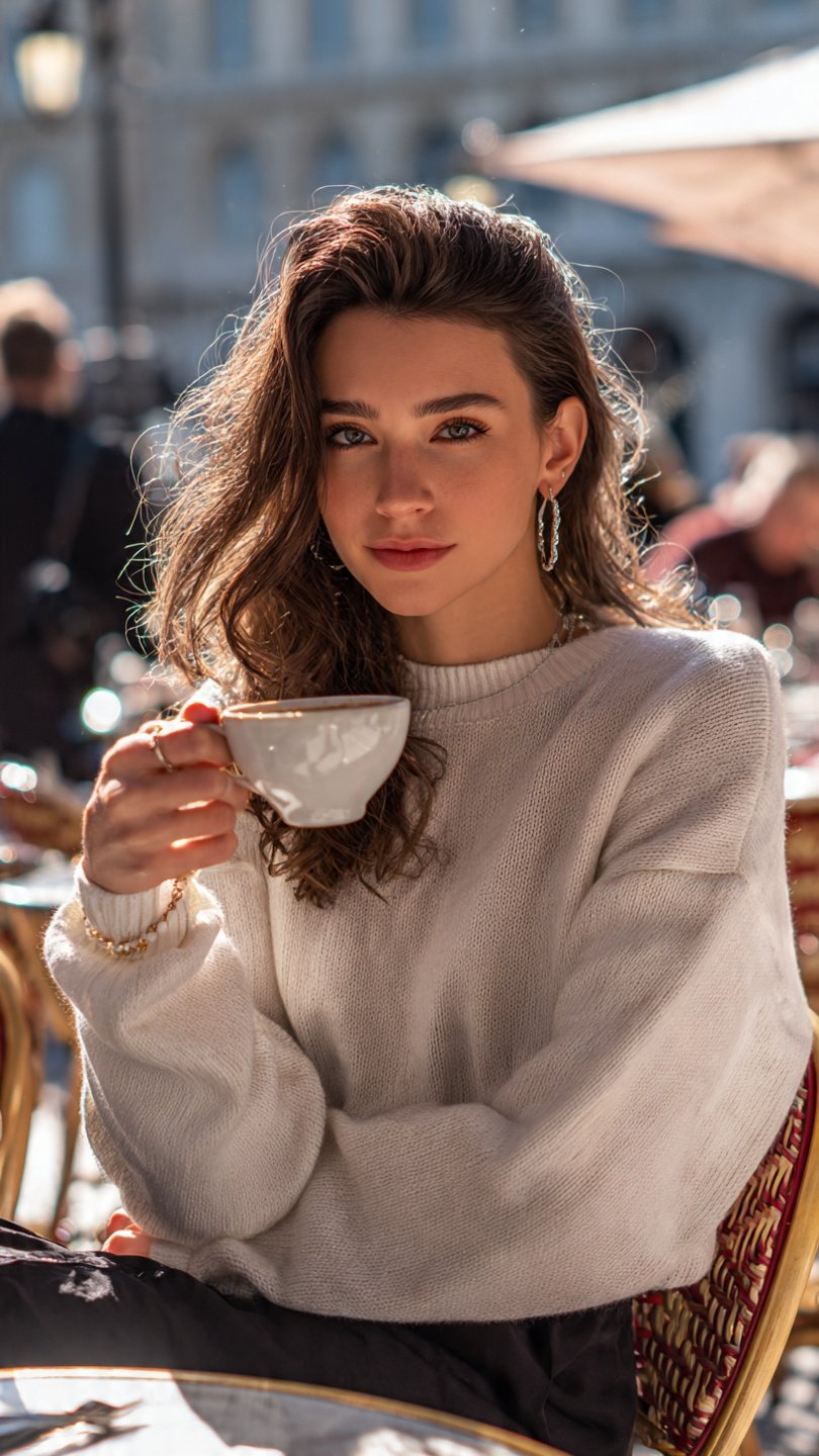 Small White Coffee Cup Seat