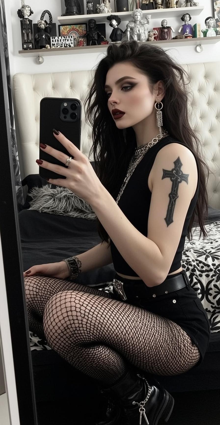 Fishnet Shorts Portrait
