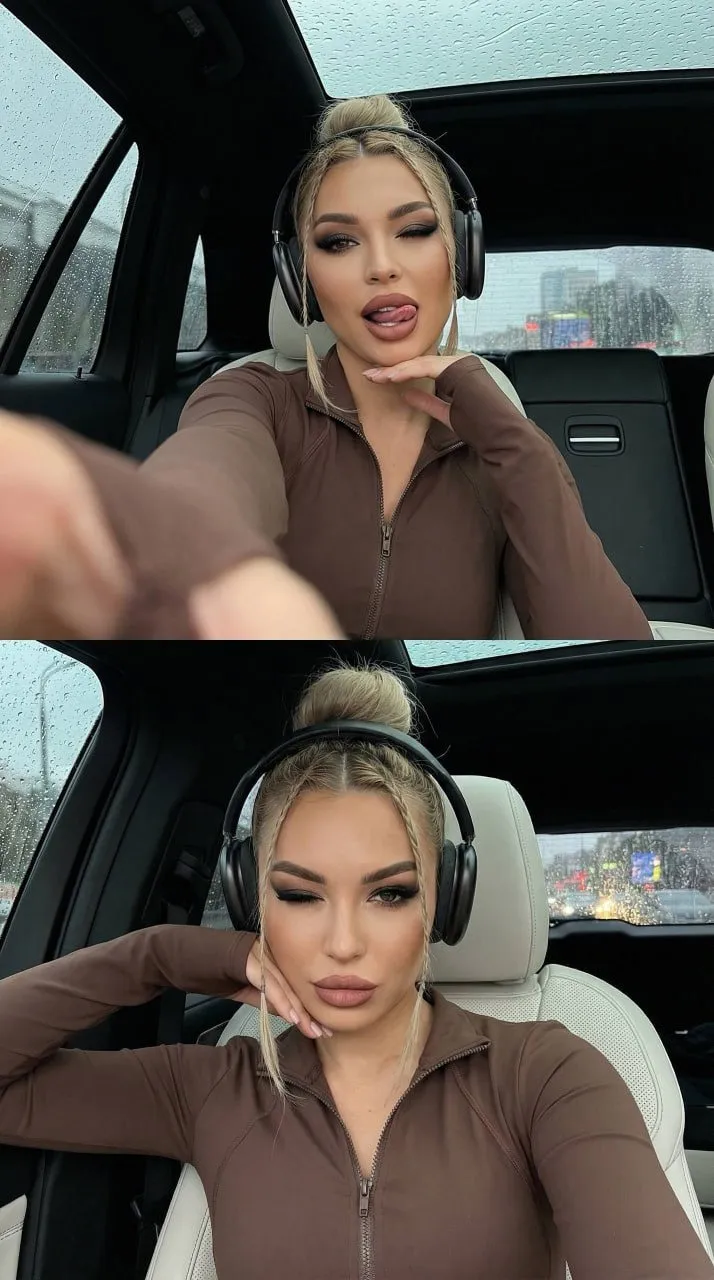 Makeup In Car Portrait