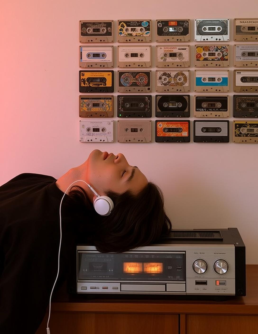 Headphones Cassette Wall Dream